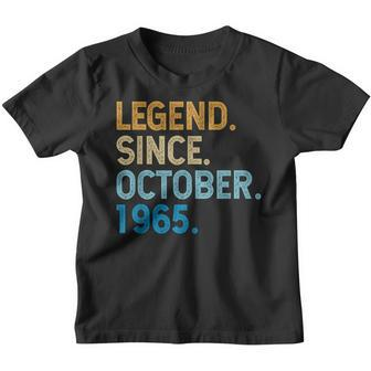 57 Years Old Gifts Legend Since October 1965 57Th Birthday V9 Youth T-shirt - Thegiftio UK