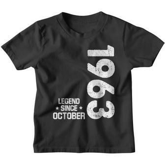 59 Years Old Gifts Legend Since October 1963 59Th Birthday V4 Youth T-shirt - Thegiftio UK