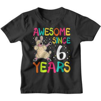 6 Years Old 6Th Birthday Llama Birthday Girl Gift V2 Youth T-shirt - Thegiftio UK