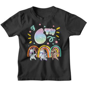 6 Years Old 6Th Birthday Llama Birthday Girl Gift V23 Youth T-shirt - Thegiftio UK