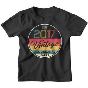 6 Years Old Gifts For Boys Vintage 2017 All Original Parts Youth T-shirt - Thegiftio UK