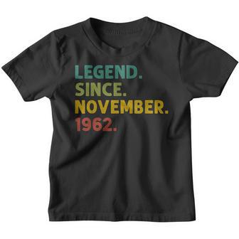 60 Years Old Legend Since November 1962 60Th Birthday Gifts Youth T-shirt - Thegiftio UK