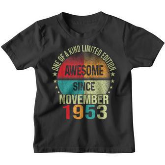 69 Years Old Gifts Awesome Since November 1953 69Th Birthday Youth T-shirt - Thegiftio UK