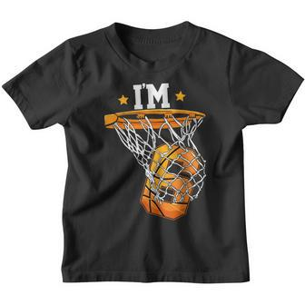 6Th Birthday Basketball Im 6 Boys Kids 6Th Birthday Youth T-shirt | Mazezy