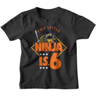 6Th Birthday Ninja Im 6 Years Old Bday Party Best Boy Youth T-shirt - Thegiftio UK