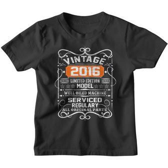 7 Year Old Gift Boys Girls Vintage 2016 7Th Birthday Retro Youth T-shirt - Thegiftio UK