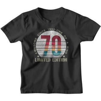 70 Years Old Vintage 1952 Retro Limited Edition 70Th Birthday Youth T-shirt - Thegiftio UK