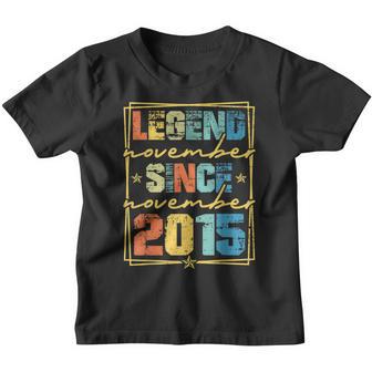 7Th Birthday Boy Gift 7 Years Legend Since November 2015 Youth T-shirt - Thegiftio UK