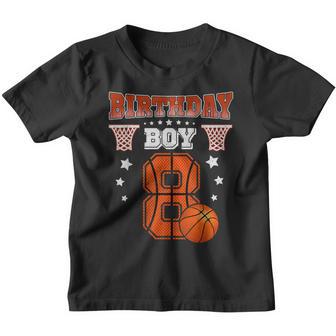 8 Years Old Basketball Player 8Th Birthday Boy Son Youth T-shirt - Thegiftio UK