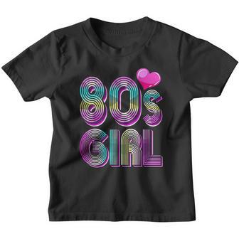 80S Girl Birthday Party Retro Vintage Gift Youth T-shirt - Thegiftio UK