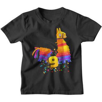 9 Years Old 9Th Birthday Llama Birthday Girl Gift V10 Youth T-shirt - Thegiftio UK