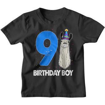 9 Years Old 9Th Birthday Llama Birthday Girl Gift V11 Youth T-shirt - Thegiftio UK