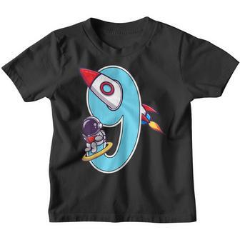 9Th Birthday Astronaut 9 Year Old Birthday Boy V2 Youth T-shirt - Thegiftio UK