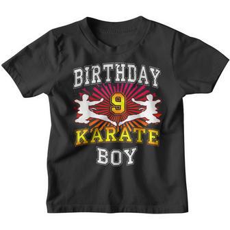 9Th Birthday Boy - Karate 9 Years Old Kid Youth T-shirt - Thegiftio UK
