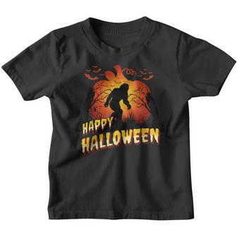 A Bigfoot Halloween - Happy Halloween Youth T-shirt - Thegiftio UK