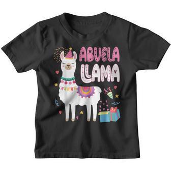 Abuela Llama Grandma Of A Birthday Boy Girl Llama Birthday Youth T-shirt - Thegiftio UK
