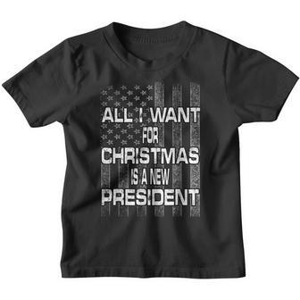 All I Want For Christmas Is A New President V10 Youth T-shirt - Thegiftio UK