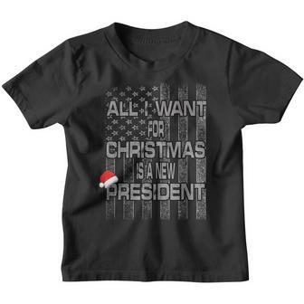 All I Want For Christmas Is A New President V12 Youth T-shirt - Thegiftio UK
