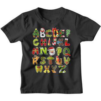 Alphabet Abc Learning For Boys Girls Adults Christmas Youth T-shirt - Thegiftio UK
