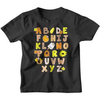 Alphabet Funny Turkey Thanksgiving Costume Preschool Teacher V2 Youth T-shirt - Thegiftio UK