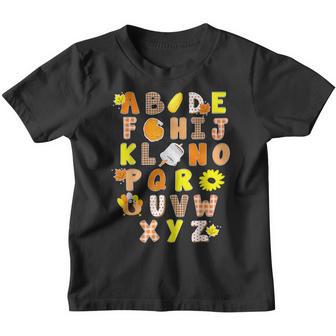 Alphabet Funny Turkey Thanksgiving Costume Preschool Teacher V3 Youth T-shirt - Thegiftio UK