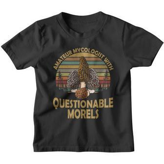 Amateur Mycologist With Questionable Morels V2 Youth T-shirt - Monsterry