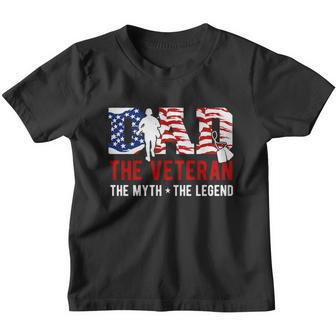 American Veteran Grandpa Great Gift Dad Veteran Myth Legend Gift Youth T-shirt - Monsterry UK