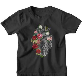 Anatomical Heart And Flowers Show Your Love V2 Youth T-shirt - Thegiftio UK