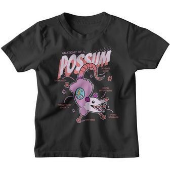 Anatomy Of A Possum Funny Possum Girls Kids Boys Youth T-shirt - Thegiftio UK