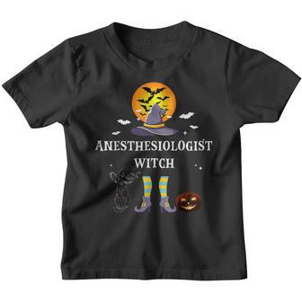 Anesthesiologist Witch Halloween Youth T-shirt - Thegiftio UK
