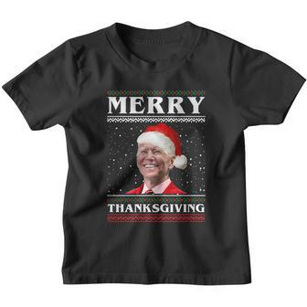 Anticool Giftbiden Merry Thanksgiving Biden Santa Ugly Christmas Cute Gift Youth T-shirt - Monsterry UK