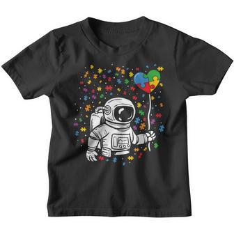 Astronaut Puzzle Heart Autism Awareness Space Kids Toddler Youth T-shirt - Thegiftio UK