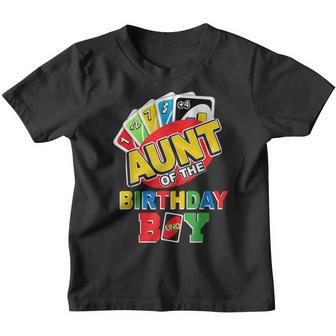 Aunt Of The Birthday Boy Uno Mom Mommy Mama 1St Bday Youth T-shirt - Thegiftio UK