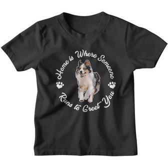 Australian Shepard Home Shepherd Gift Aussie Dog Cute Youth T-shirt - Thegiftio UK