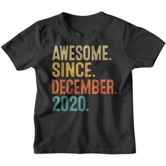Awesome Since December 2020 2 Year Old 2Nd Birthday Boy Youth T-shirt - Thegiftio UK