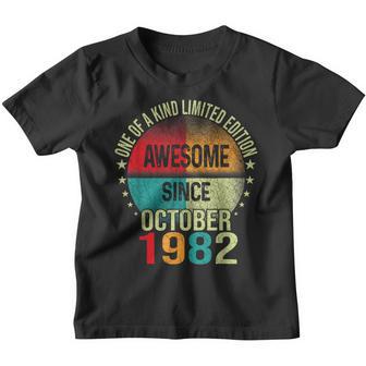 Awesome Since October 1982 40 Years Old Gifts 40Th Birthday V3 Youth T-shirt - Thegiftio UK