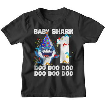 Baby Shark 1St Birthday Doo Gift 1 Years Old Kids Son Shirt Youth T-shirt | Mazezy