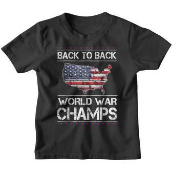 Back-To-Back-Undefeated-World-War-Champs Youth T-shirt - Thegiftio UK