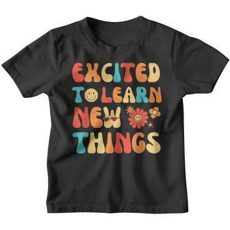Back To School Learn New Things Retro Teachers Groovy Youth T-shirt | Seseable CA