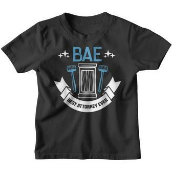 Bae Best Attorney Ever Future Attorney Retired Lawyer Youth T-shirt - Thegiftio UK