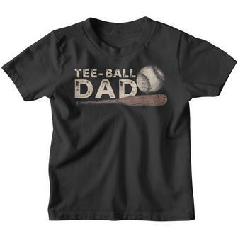 -Ball Dad Softball Dad Game Day Vibes Vintage Fathers Day Youth T-shirt - Thegiftio UK