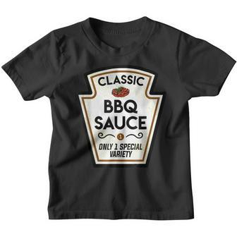 Barbecue Bbq Sauce Bottle Label Halloween Matching Costume Youth T-shirt - Thegiftio UK