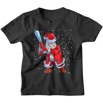 Baseball Christmas Men Boys Softball Santa Claus V3 Youth T-shirt - Thegiftio UK