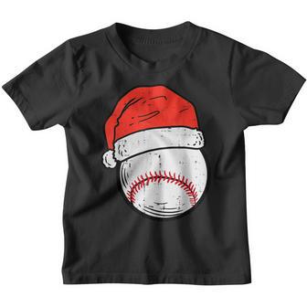 Baseball Santa Hat Sports Christmas Xmas Boys Men V3 Youth T-shirt - Thegiftio UK