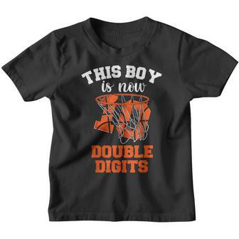 Basketball 10 Year Old Birthday Boy Double Digits Youth T-shirt - Thegiftio UK