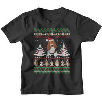 Basset Hound Ugly Christmas Funny Holiday Dog Youth T-shirt - Thegiftio UK