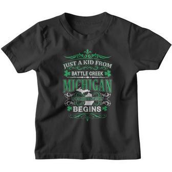 Battle Creek - Michigan St01 Sc Youth T-shirt - Thegiftio UK