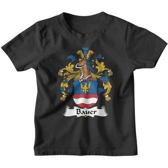 Bauer Family Crest German Family Crests Youth T-shirt - Thegiftio UK