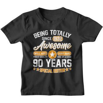 Being Totally Awesome Since 1932 90 Years Special Edition Youth T-shirt - Monsterry