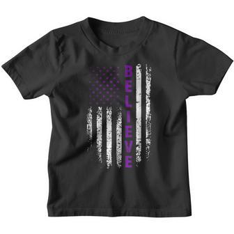 Believe October Domestic Violence Awareness Month Women V2 Youth T-shirt - Thegiftio UK